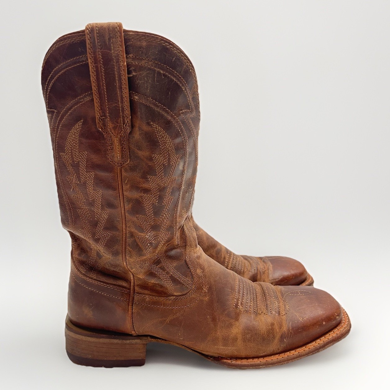 Men's Tecovas The Doc In Scotch Goat Western Square Toe Cowboy Boots 8.5d